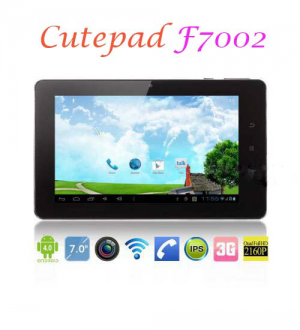 Cutepad F7002 Android 4.0 with Built-in 3G/ Phone function