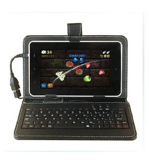 High Quality 7” Inch Leather Case Cover with Keyboard For Tablet PC