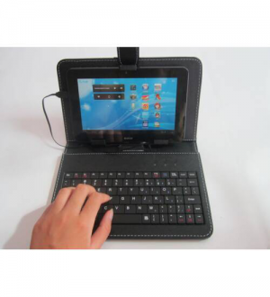Mini USB Keyboard Leather Case for 7” inch Tablet PC