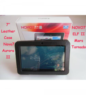 7” Leather Case for NOVO7 Aurora II/ ELFII/ Mars/Tornado